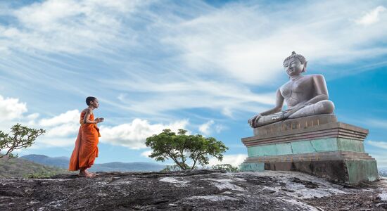Bangkok Buddhist Statue and Mo